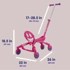 YBike Pewi Stroll Push Kids Ride On/Walker - Pink -Kids Car Sales 11 61e5e564 f7d3 412d a142 1500652a01a7