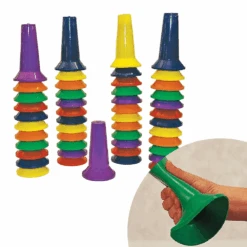 Rainbow Coloured Marker Cones (48/pk) 10 Rainbow Coloured Marker Cones (48/pk) -Kids Car Sales 1RainbowColouredMarkerCones 48 pk
