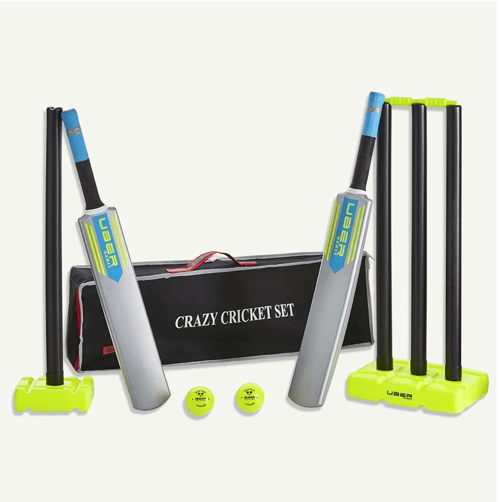 Uber Crazy Cricket Set For Beach/Backyard Fun 1 Uber Crazy Cricket Set For Beach/Backyard Fun