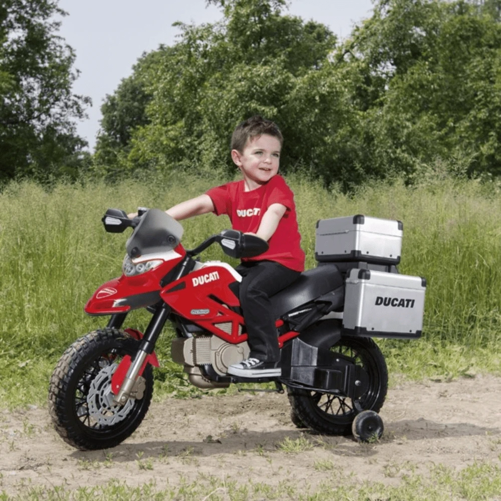Peg Perego Ducati Enduro 12v Kids Ride-On Motorbike 2 Peg Perego Ducati Enduro 12v Kids Ride-On Motorbike - Image 2