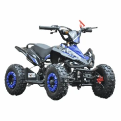 Motoworks 49cc Petrol Powered 2-Stroke Sports Kids Quad Bike - Blue