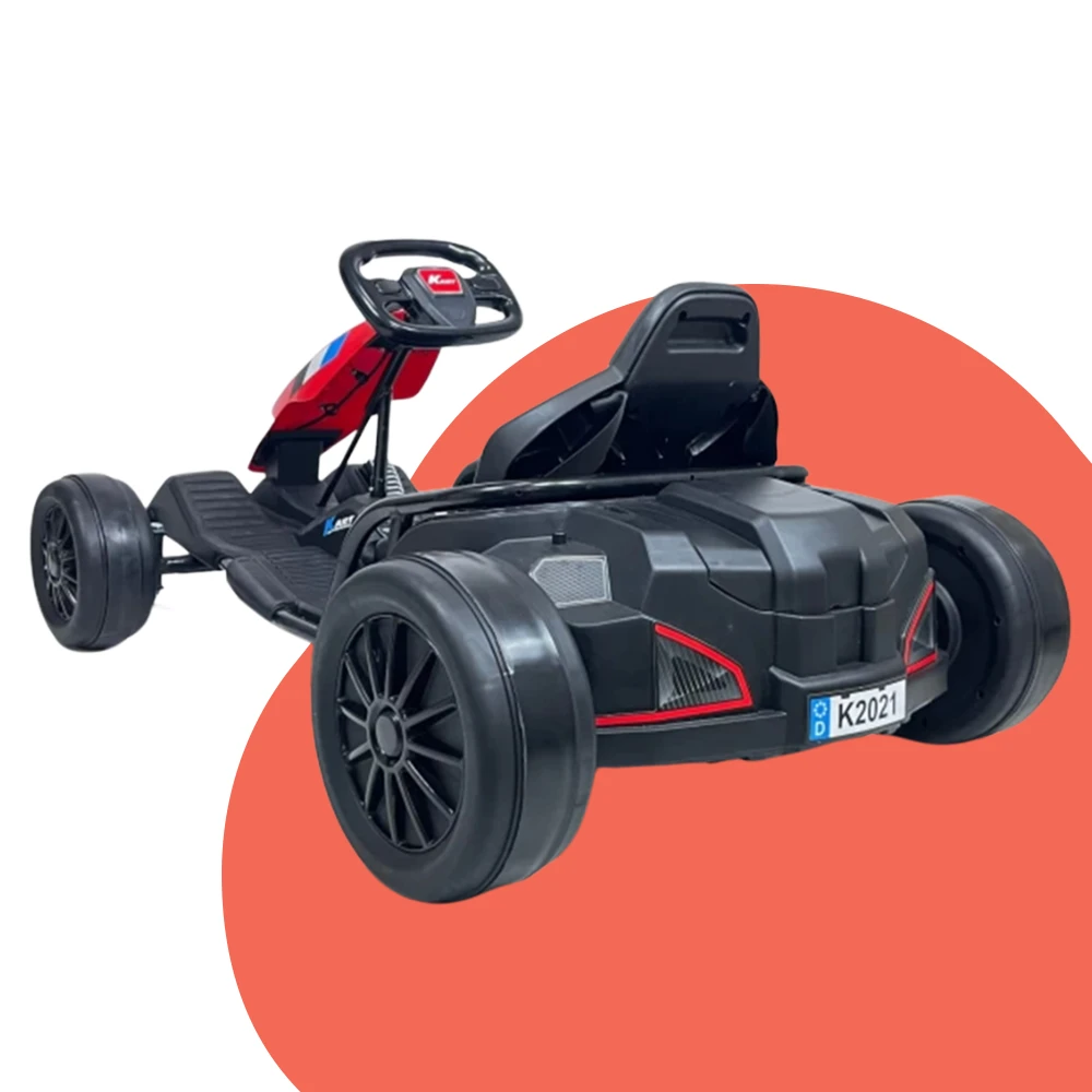 New Aim 24v Kids Electric Power Go-Kart With Drift Function - Red 2 New Aim 24v Kids Electric Power Go-Kart With Drift Function - Red - Image 2