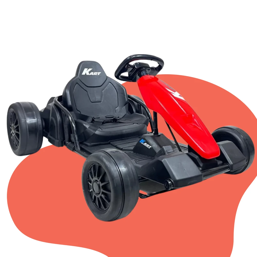 New Aim 24v Kids Electric Power Go-Kart With Drift Function - Red 5 New Aim 24v Kids Electric Power Go-Kart With Drift Function - Red - Image 5