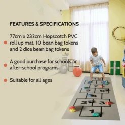 Hopscotch 77cm X 232cm PVC Mat With Beanbags -Kids Car Sales 3 9a65a915 7f65 48fc b4ea e86dd3dceee1