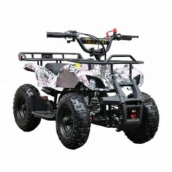 Motoworks 49cc Petrol Powered 2-Stroke Farm Kids Quad Bike - Pink