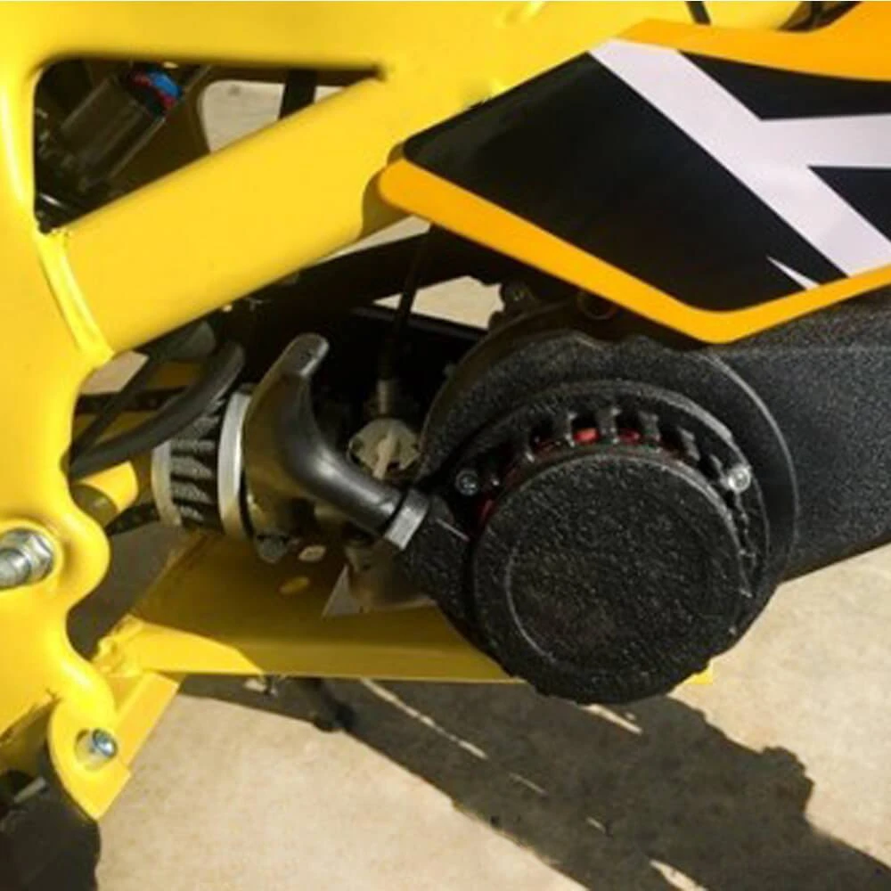 MJM 49cc Petrol Powered 2-Stroke Kids Dirt Bike - Yellow 6 MJM 49cc Petrol Powered 2-Stroke Kids Dirt Bike - Yellow - Image 6