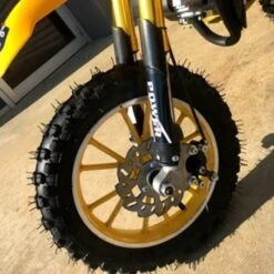 MJM 49cc Petrol Powered 2-Stroke Kids Dirt Bike - Yellow 13 MJM 49cc Petrol Powered 2-Stroke Kids Dirt Bike - Yellow -Kids Car Sales 49cc mini motor dirt bike kids yellow9