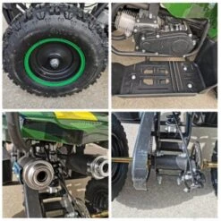 MJM 49cc Petrol Powered 2-Stroke Farm Kids ATV Quad Bike - Green 10 MJM 49cc Petrol Powered 2-Stroke Farm Kids ATV Quad Bike - Green -Kids Car Sales 49cc mini quad bike atv buggy green2