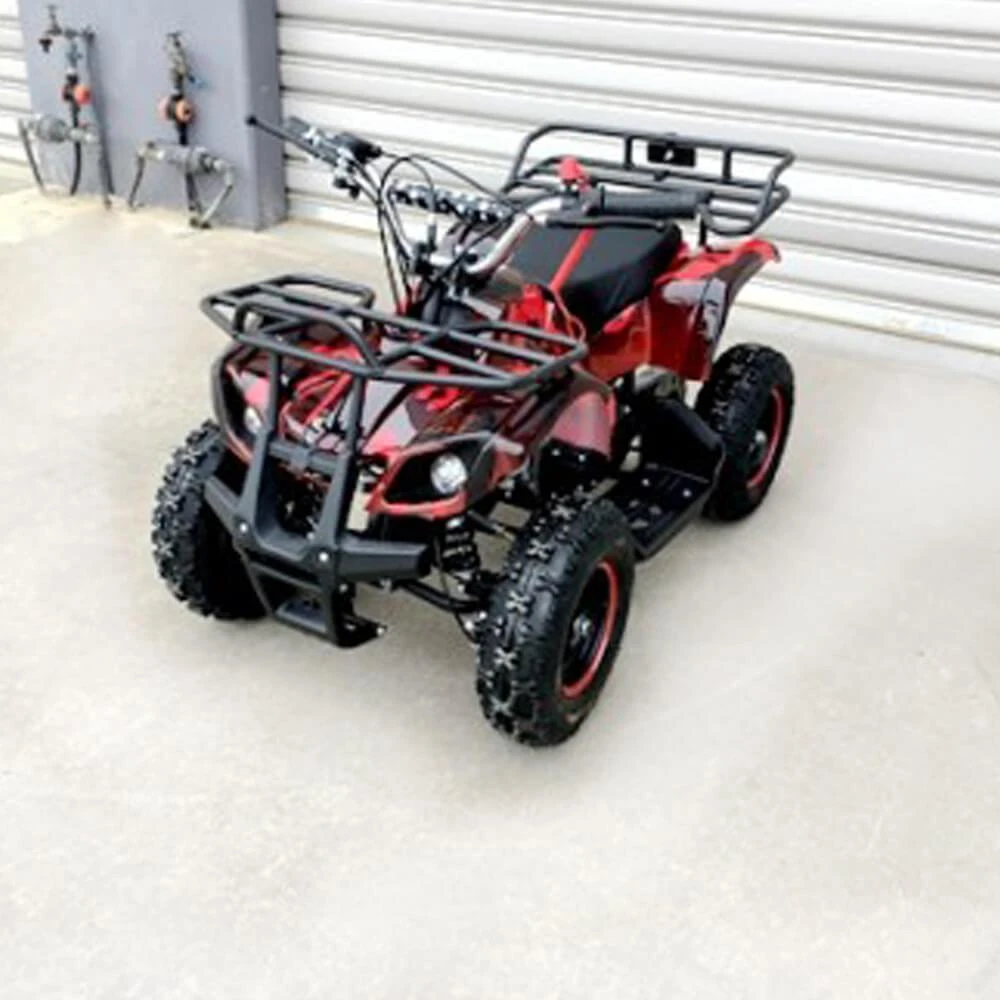 MJM 49cc Petrol Powered 2-Stroke Farm Kids ATV Quad Bike - Red 2 MJM 49cc Petrol Powered 2-Stroke Farm Kids ATV Quad Bike - Red - Image 2