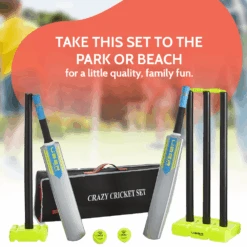 Uber Crazy Cricket Set For Beach/Backyard Fun 9 Uber Crazy Cricket Set For Beach/Backyard Fun -Kids Car Sales 5UberCrazyCricketSetforBeach BackyardFun