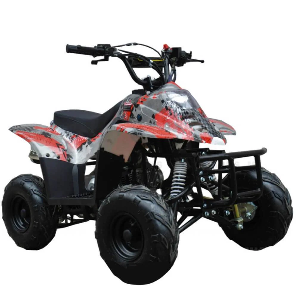 Motoworks 110cc Petrol Powered 4-Stroke Sports Kids Quad Bike - Red 2 Motoworks 110cc Petrol Powered 4-Stroke Sports Kids Quad Bike - Red - Image 2