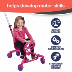 YBike Pewi Stroll Push Kids Ride On/Walker - Pink -Kids Car Sales 7 289814aa 7270 4323 b0e6 df1db75eff1b