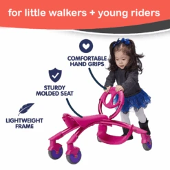 YBike Pewi Stroll Push Kids Ride On/Walker - Pink -Kids Car Sales 8 e86830c3 3e72 41ca b479 07af6da928ad