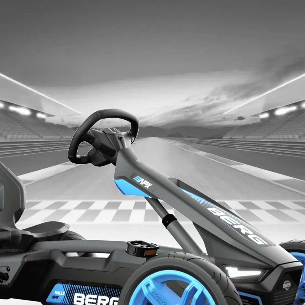 BERG Rally APX Blue Kids Ride On Pedal Kart 3 BERG Rally APX Blue Kids Ride On Pedal Kart - Image 3