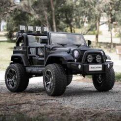 Big 2-Seat Beach-Cruiser 12v Kids Ride-On SUV W/ Remote - Black