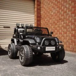 Big 2-Seat Beach-Cruiser 12v Kids Ride-On SUV W/ Remote - Black -Kids Car Sales BJPO 12 BLA 9