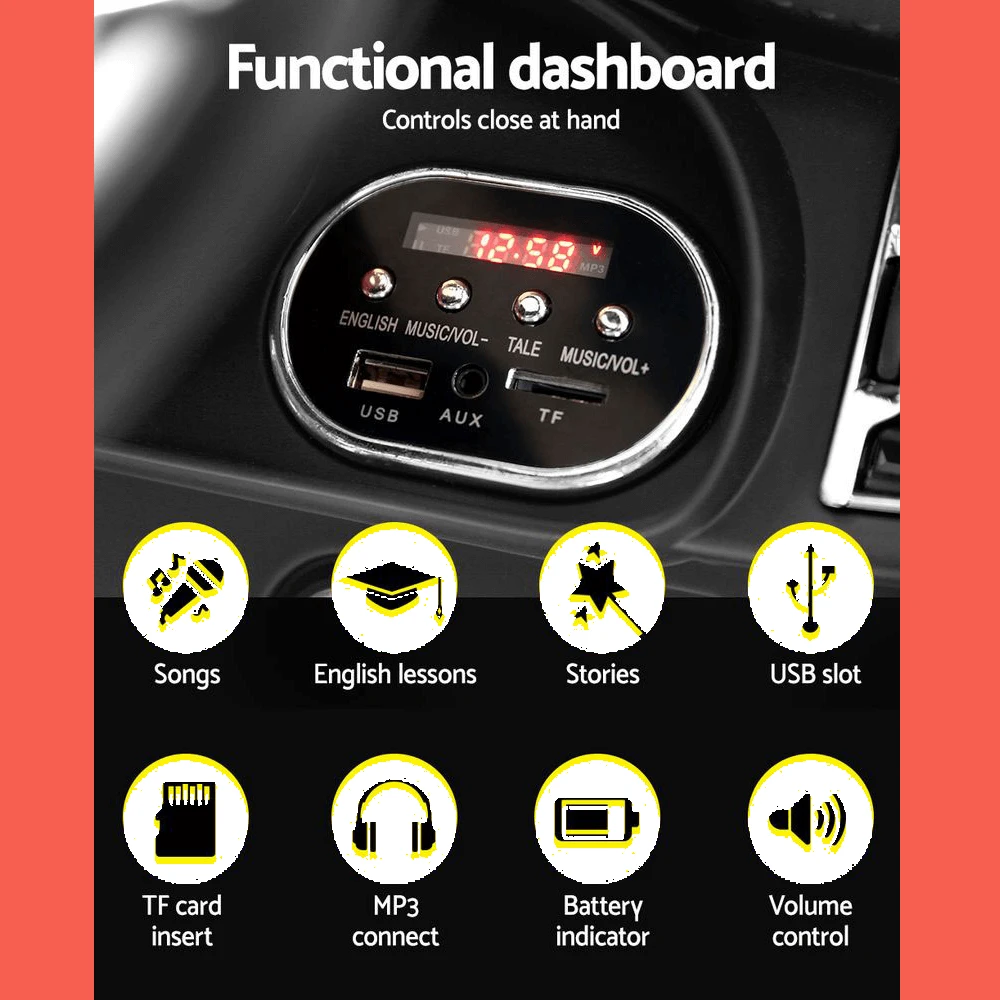 BMW X5 Inspired 12v Kids Ride On Car - White 9 BMW X5 Inspired 12v Kids Ride On Car - White - Image 9