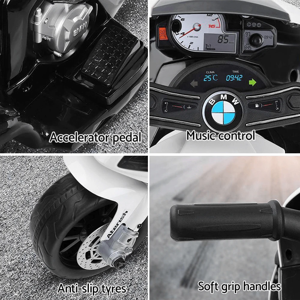 BMW Mini S1000RR Inspired Black 6v Electric Kids Ride-on Motorbike 5 BMW Mini S1000RR Inspired Black 6v Electric Kids Ride-on Motorbike - Image 5