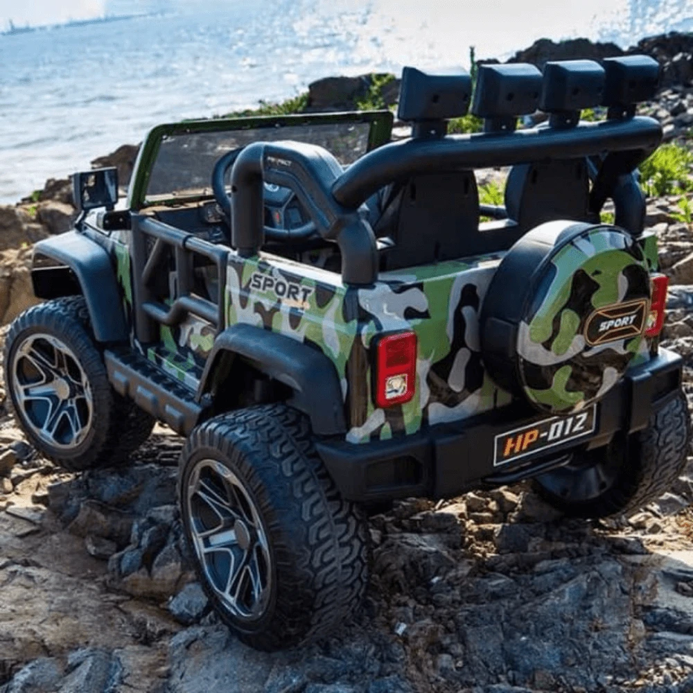 Big 2-Seat Beach-Cruiser 12v Kids Ride-On SUV W/ Remote - Camo 4 Big 2-Seat Beach-Cruiser 12v Kids Ride-On SUV W/ Remote - Camo - Image 4
