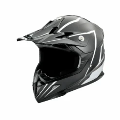 TDRMOTO Kids Full-Face Motorbike/ATV Helmet - Black