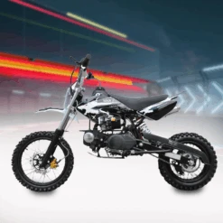 Motoworks 125cc Petrol Powered 4-Stroke Kids Dirt Bike - Black