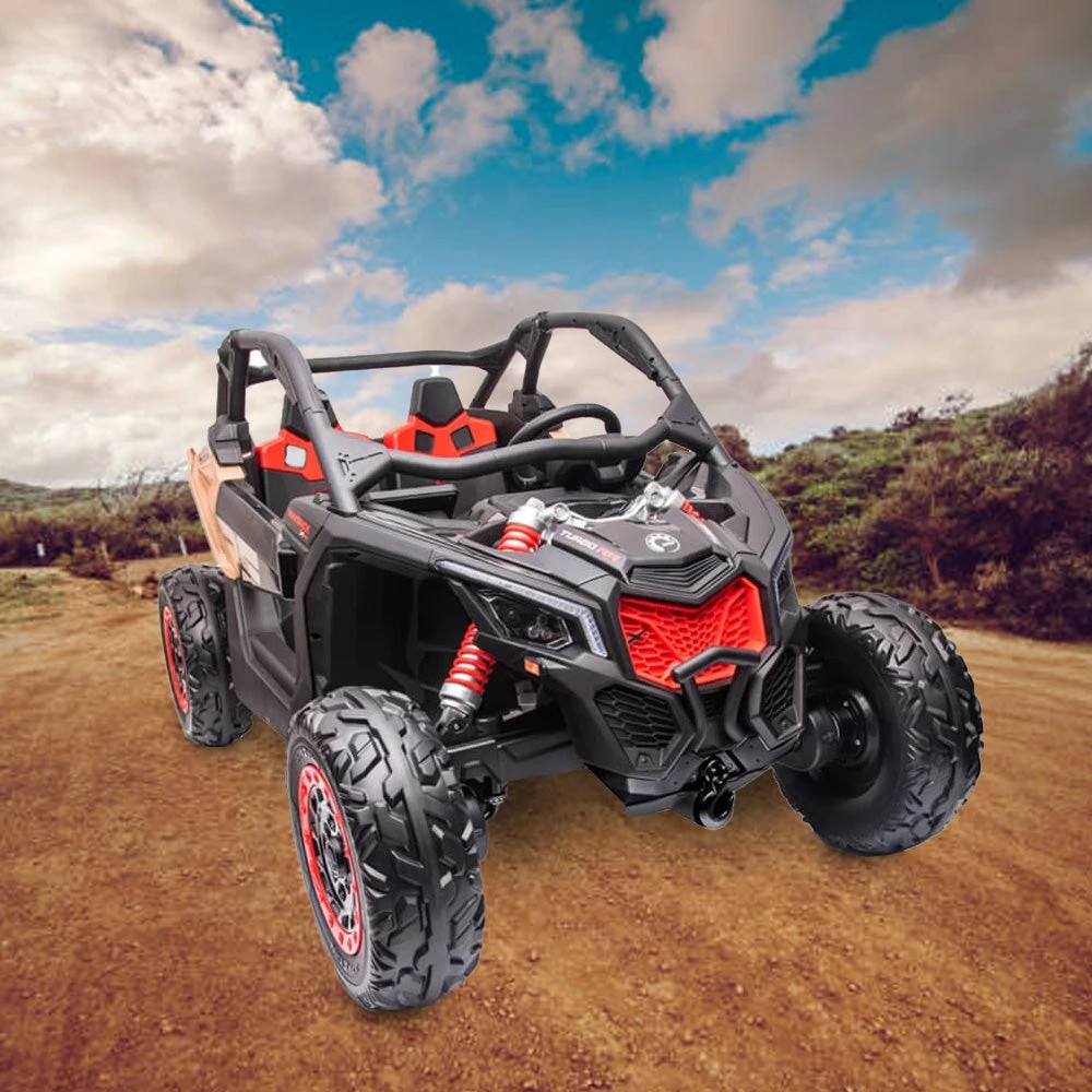 CAN-AM Licensed 2-Seats Electric UTV 24V Kids Ride On - Black 2 CAN-AM Licensed 2-Seats Electric UTV 24V Kids Ride On - Black - Image 2