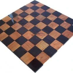 Teak 9cm Timber Giant Checkers -Kids Car Sales Chess Board White Backgroud da46e4e9 9272 4574 ab53 67ebce660dfb