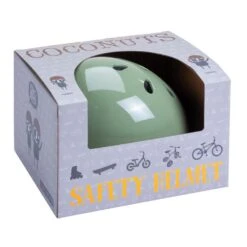 Coconut Medium Vintage Kids Helmet 14 Coconut Medium Vintage Kids Helmet -Kids Car Sales CoconutMediumVintageKidsHelmetGreenBox