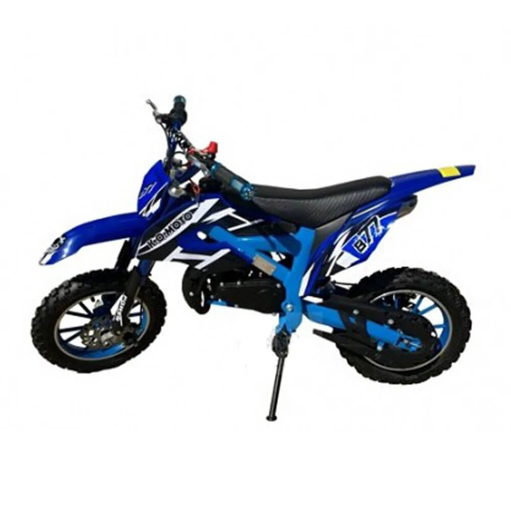 MJM 49cc Petrol Powered 2-Stroke Kids Dirt Bike - Blue 1 MJM 49cc Petrol Powered 2-Stroke Kids Dirt Bike - Blue
