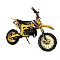 MJM 49cc Petrol Powered 2-Stroke Kids Dirt Bike - Yellow