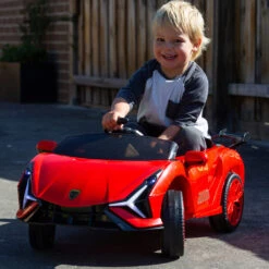 Ferrari Inspired 12V Electric Kids Ride On With Remote - Red -Kids Car Sales Ferrari Inspired 12V Electric Kids Ride On with Remote Red 03