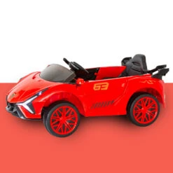 Ferrari Inspired 12V Electric Kids Ride On With Remote - Red -Kids Car Sales Ferrari Inspired 12V Electric Kids Ride On with Remote Red 09