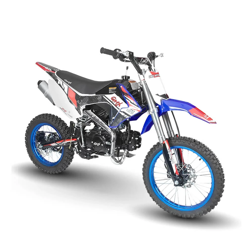 GMX 125cc 4-Stroke Pro X Kids Dirt Bike - Blue 1 GMX 125cc 4-Stroke Pro X Kids Dirt Bike - Blue