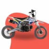 GMX Moto125 125cc Petrol-Powered Kids Dirt Bike - Blue/White