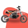 GMX Moto125 125cc Petrol-Powered Kids Dirt Bike - Red/White