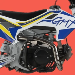 GMX Moto125 125cc Petrol-Powered Kids Dirt Bike - Blue/White -Kids Car Sales GMXMoto125125ccDirtBike 4