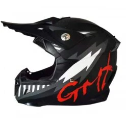 GMX Motorcross Junior Kids Safety Helmet - Black