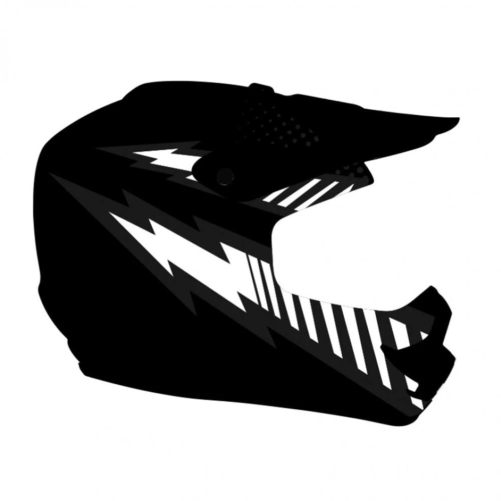 GMX Motorcross Junior Kids Safety Helmet - Black 6 GMX Motorcross Junior Kids Safety Helmet - Black - Image 6