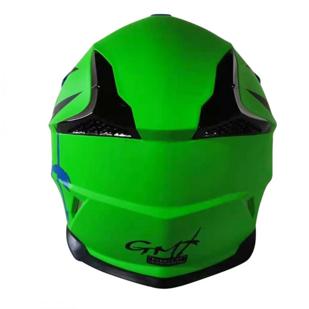 GMX Motorcross Junior Kids Safety Helmet - Green 3 GMX Motorcross Junior Kids Safety Helmet - Green - Image 3
