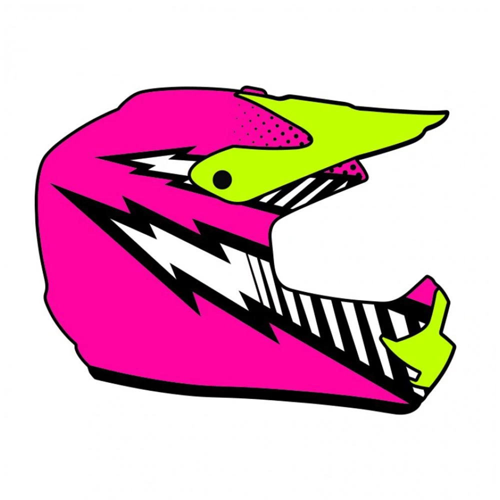 GMX Motorcross Junior Kids Safety Helmet - Pink 5 GMX Motorcross Junior Kids Safety Helmet - Pink - Image 5