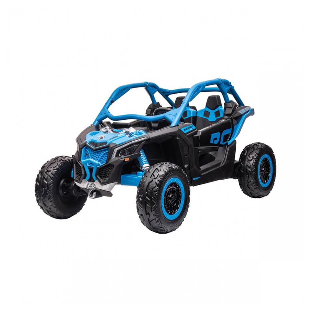 CAN-AM Licensed 2-Seats Electric UTV 24V Kids Ride On - Blue 2 CAN-AM Licensed 2-Seats Electric UTV 24V Kids Ride On - Blue - Image 2