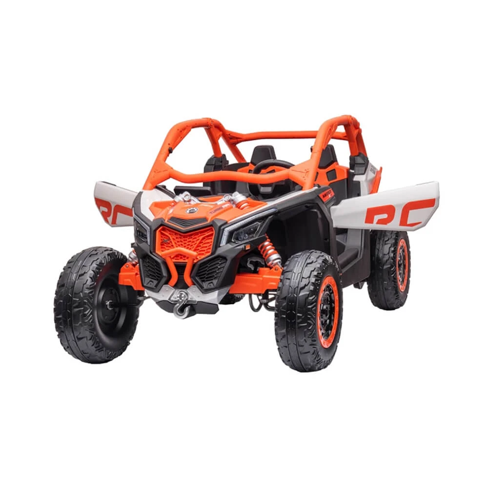 CAN-AM Licensed 2-Seats Electric UTV 24V Kids Ride On - Orange 4 CAN-AM Licensed 2-Seats Electric UTV 24V Kids Ride On - Orange - Image 4