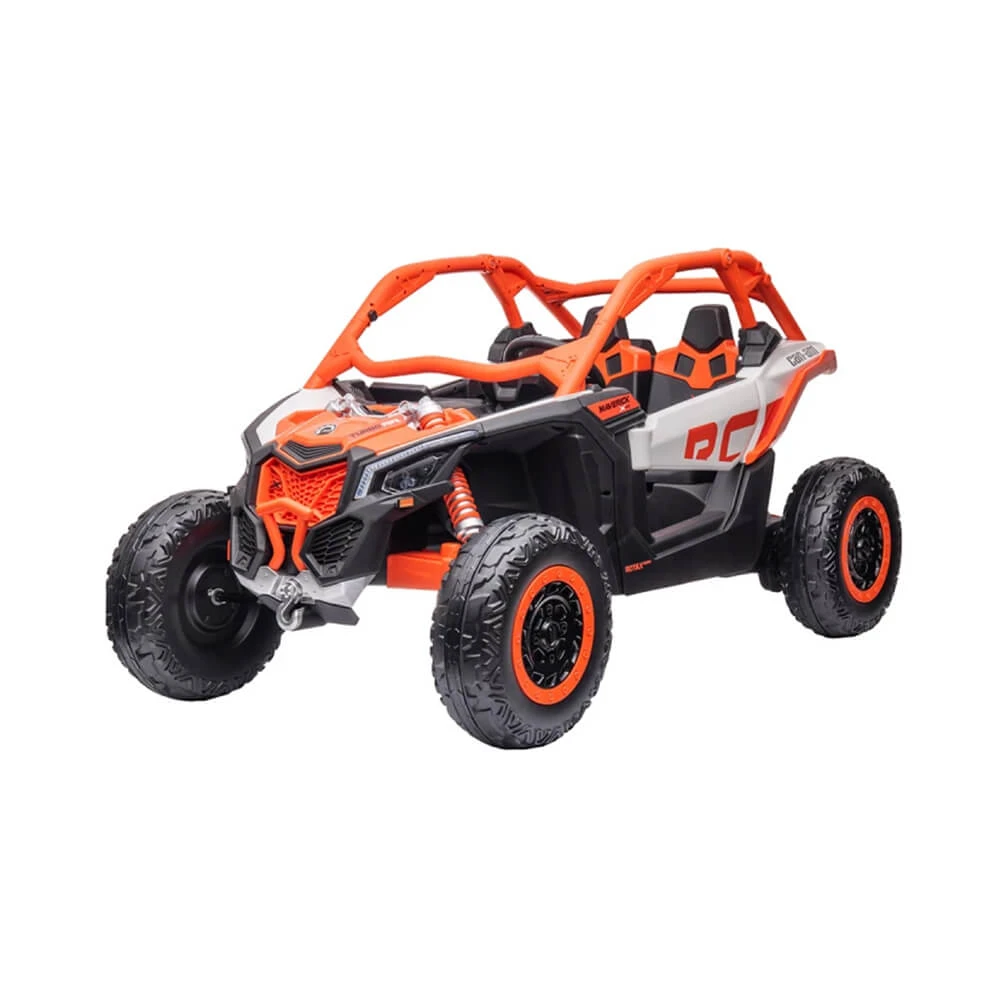 CAN-AM Licensed 2-Seats Electric UTV 24V Kids Ride On - Orange 2 CAN-AM Licensed 2-Seats Electric UTV 24V Kids Ride On - Orange - Image 2