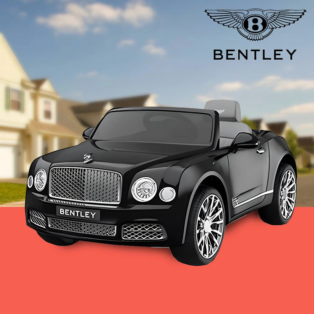 Go Skitz Bentley Mulsanne 12V Kids Electric Ride On - Black 2 Go Skitz Bentley Mulsanne 12V Kids Electric Ride On - Black - Image 2