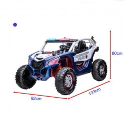 Go Skitz Police Beach Buggy 24v Kids Ride On - Blue 9 Go Skitz Police Beach Buggy 24v Kids Ride On - Blue -Kids Car Sales GoSkitzPoliceBeachBuggy24vKidsRideOn BlueMeasurements