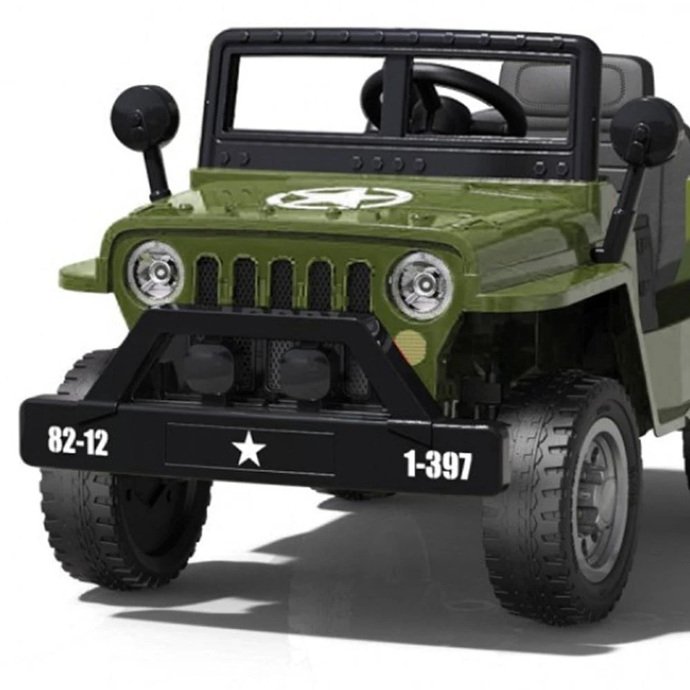 Go Skitz Sarge 12v Kids Electric Ride On - Green 2 Go Skitz Sarge 12v Kids Electric Ride On - Green - Image 2