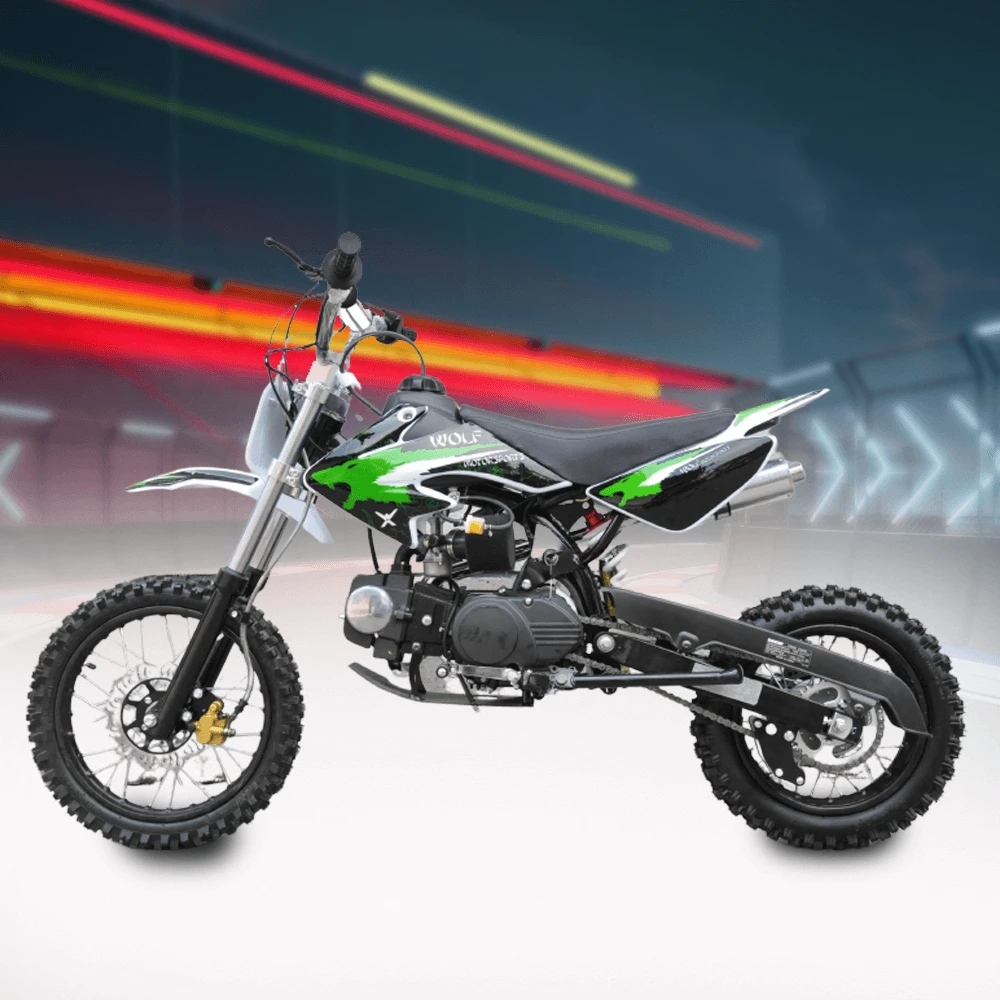 Motoworks 125cc Petrol Powered 4-Stroke Kids Dirt Bike - Green 3 Motoworks 125cc Petrol Powered 4-Stroke Kids Dirt Bike - Green - Image 3
