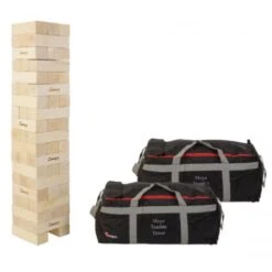 Hardwood Monster Tumble Tower Tumbling Blocks With Bag