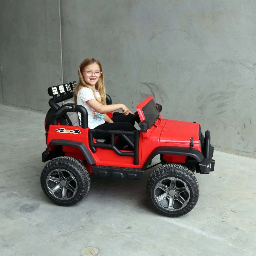 Big 2-Seat Beach-Cruiser 12v Kids Ride-On SUV W/ Remote - Red 12 Big 2-Seat Beach-Cruiser 12v Kids Ride-On SUV W/ Remote - Red - Image 12
