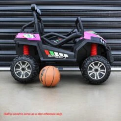 Big 2-Seat Trail-Cat 24v Kids Ride-On Buggy W/ Remote - Pink 15 Big 2-Seat Trail-Cat 24v Kids Ride-On Buggy W/ Remote - Pink -Kids Car Sales IMG 4081